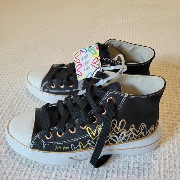 Skechers Black and White Women's Sneakers - Picture 2 of 10